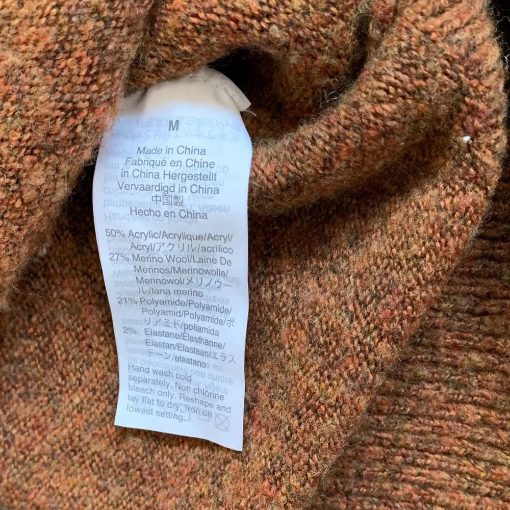 Madewell Brockton Bobble Sweater Merino Wool Blend Size Medium - Picture 4 of 10